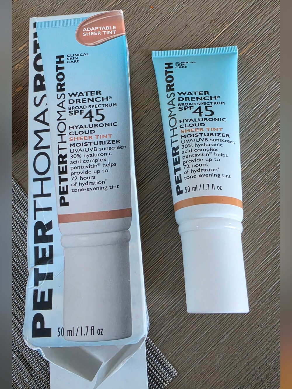 Peter Thomas Roth Water Drench Sheer Tint SPF 45 Moisturizer 1.7 oz